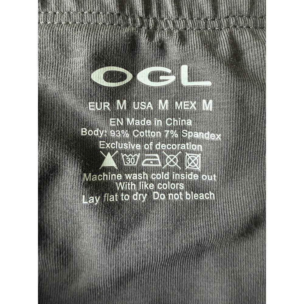 OGL Size M Cotton Ruched Pencil Skirt Pull-on Elastic Waist - Picture 4 of 7